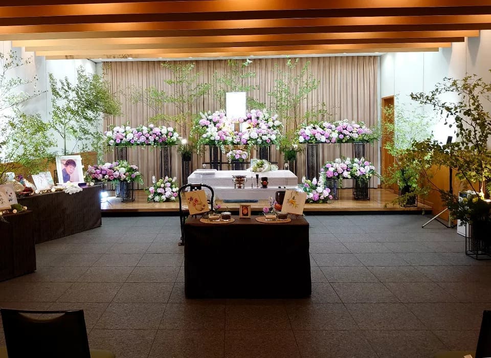 臨海斎場での葬儀施行風景